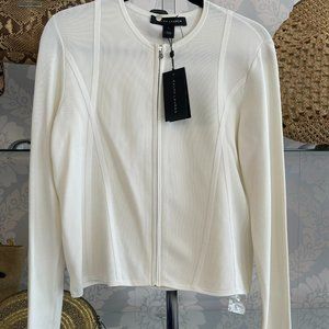 RALPH LAUREN Black Label Cream Zip Cardigan/Sweater Style#173P656